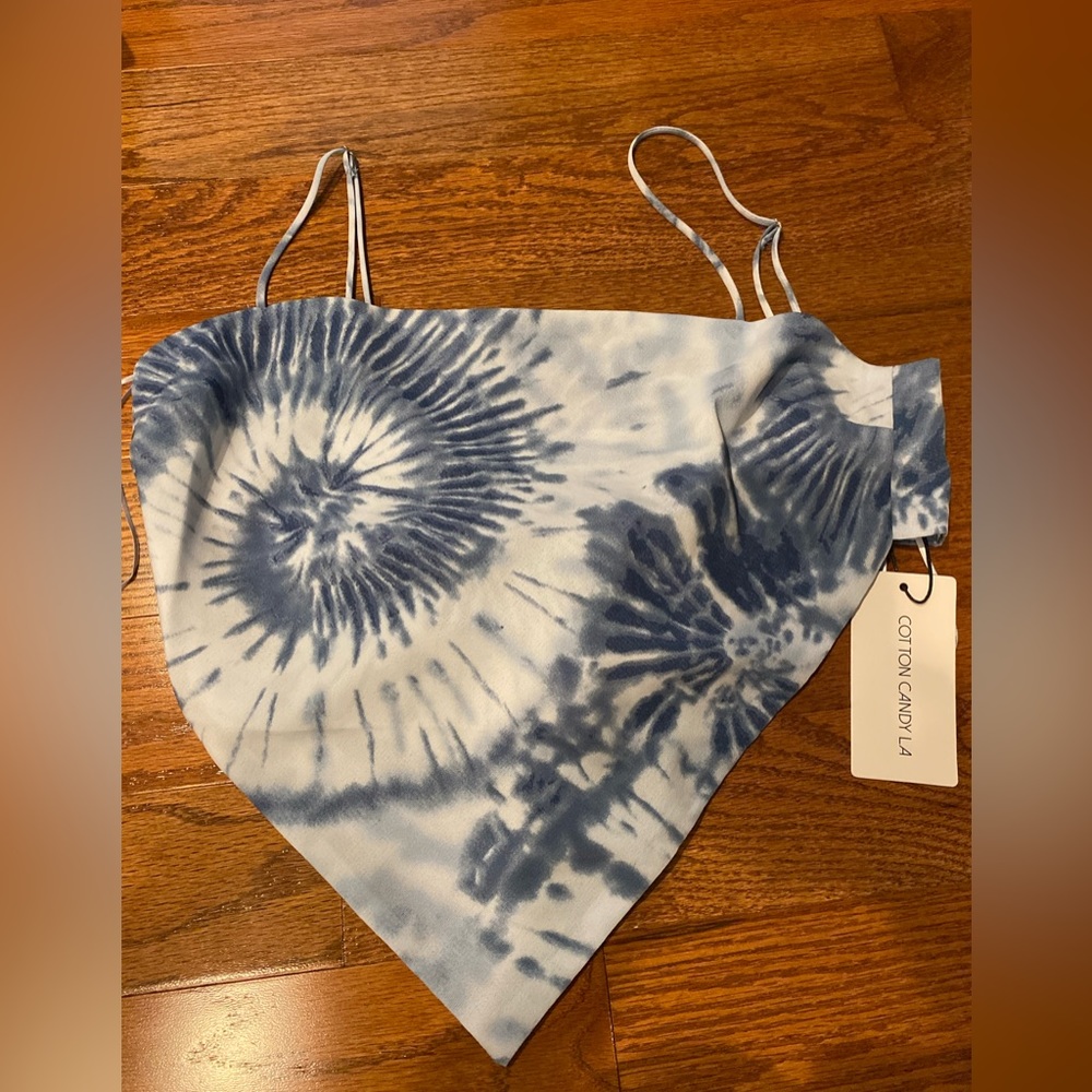Silk tie back crop top